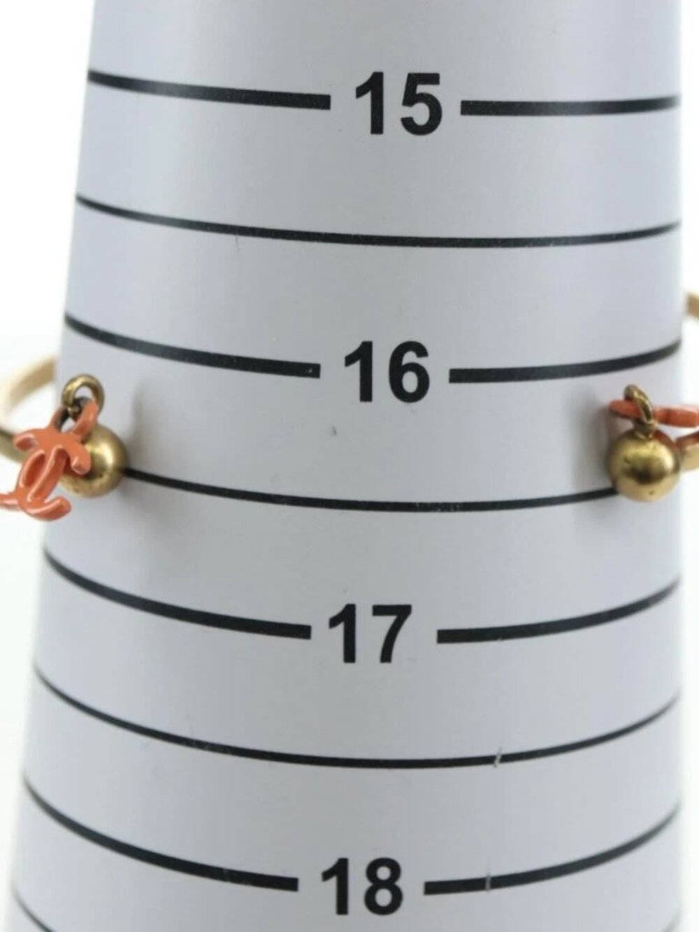 CHANEL Bangle COCO Mark Bracelet metal Gold Tone CC Auth YKZ1423M
